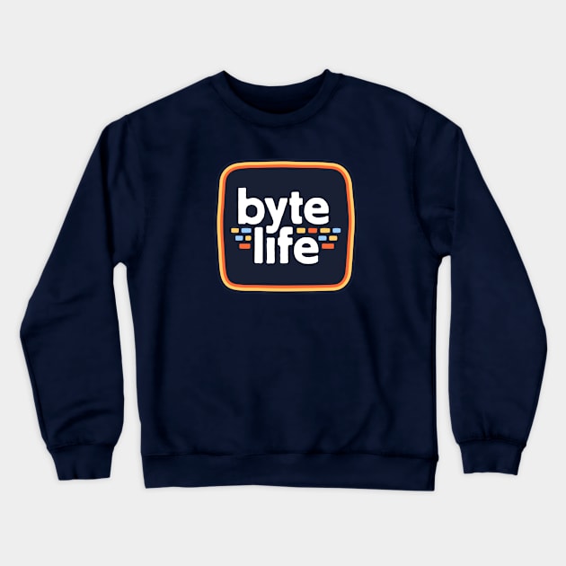 Byte Life Crewneck Sweatshirt by visualcraftsman